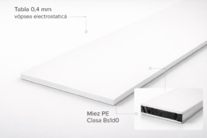 Placa aluminiu compozit Bond - Alb 9016
